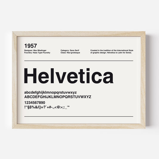 Fine Art Print "Helvetica"