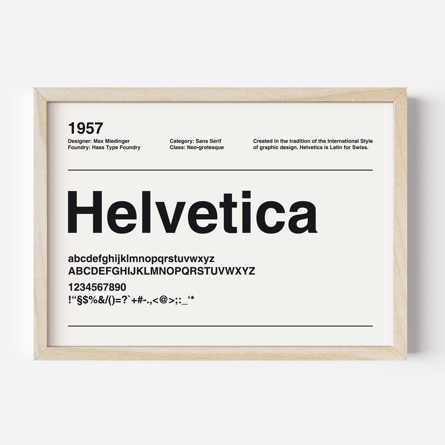 Fine Art Print "Helvetica"