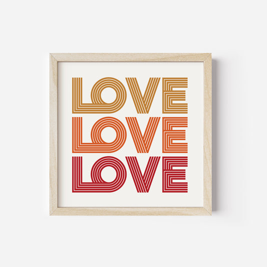 Fine Art Print "Love love love"
